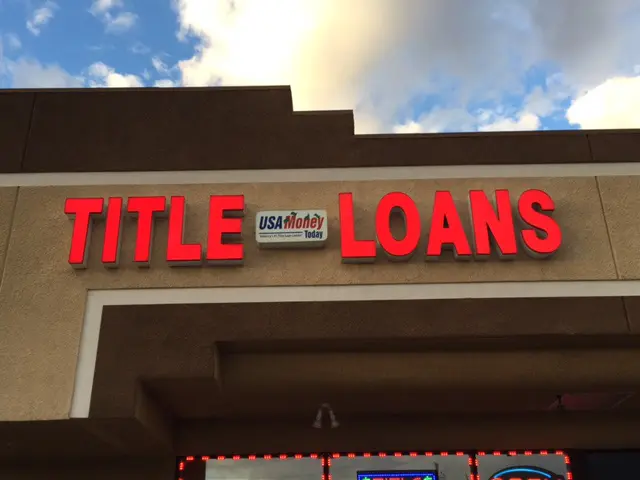 USA Money Today Title Loans East Las Vegas location main exterior sign