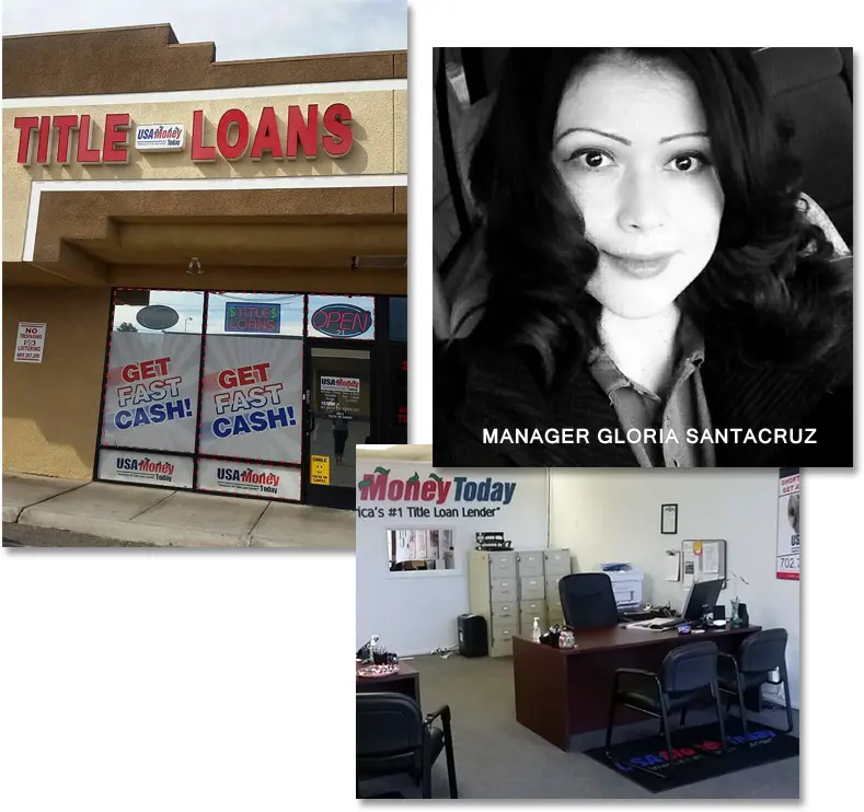 USA Today Title Loans East Las Vegas location picture collage