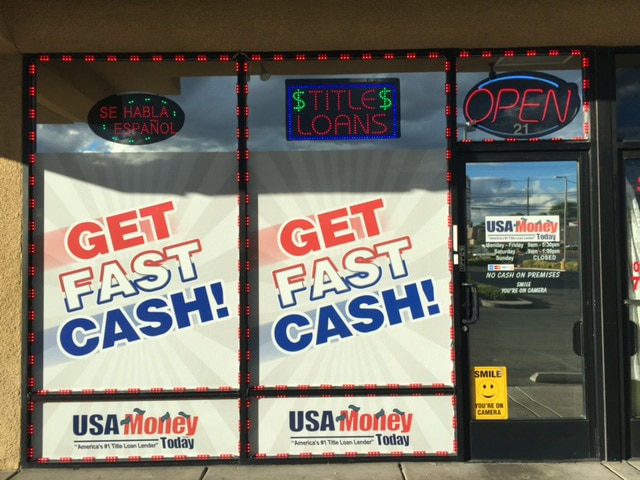 Storefront Of USA Money Today In Nevada
